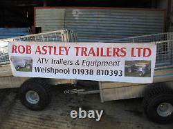 Twin axle ATV trailer. 7x4 sheep trailer. Use with Honda Kawasaki Suzuki