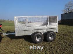 Twin axle ATV trailer. 7x4 sheep trailer. Use with Honda Kawasaki Suzuki