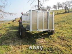 Twin axle ATV trailer. 7x4 sheep trailer. Use with Honda Kawasaki Suzuki