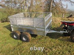 Twin axle ATV trailer. 7x4 sheep trailer. Use with Honda Kawasaki Suzuki