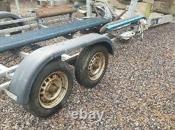 Twin axle Boat bunked trailer