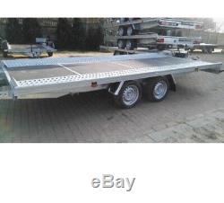 Twin axle Flat Bed car transporter trailer 5m X 2,1m 3000DMC, Low loader R13