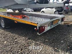 Twin axle Flat Bed car transporter trailer 5m X 2.1m 3000DMC, Low loader R13