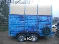 Twin axle Rice horse box trailer project camper shop catering Prosecco beer bar