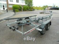 Twin axle SBS R4 2000 bunked boat trailer