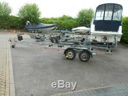 Twin axle SBS R4 2000 bunked boat trailer