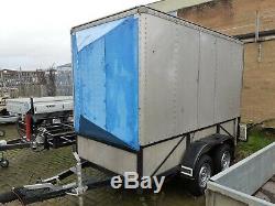 Twin axle aluminium box trailer