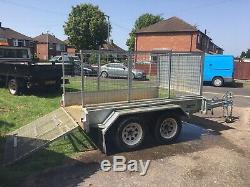 Twin axle box trailer