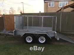 Twin axle box trailer