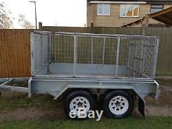 Twin axle box trailer