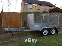 Twin axle box trailer