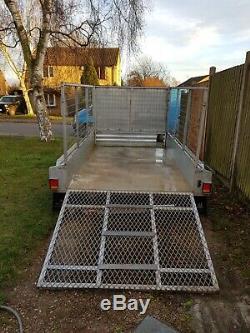 Twin axle box trailer