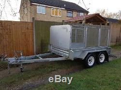 Twin axle box trailer