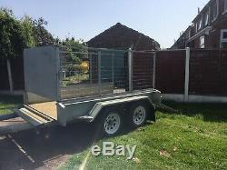 Twin axle box trailer