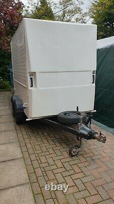 Twin axle box trailer 1400kg gvwithmam b+e test