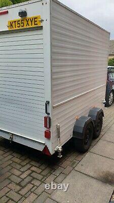 Twin axle box trailer 1400kg gvwithmam b+e test