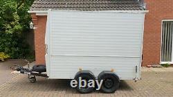 Twin axle box trailer 1400kg gvwithmam b+e test