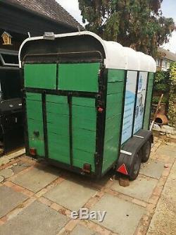 Twin axle box trailer, new arches, spare wheel, side door and rear ramp