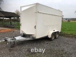 Twin axle box trailer used