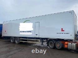 Twin axle box trailer used