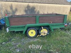 Twin axle box trailer used