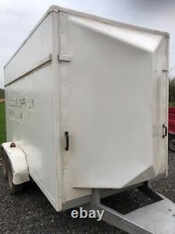 Twin axle box trailer used