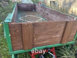 Twin axle box trailer used