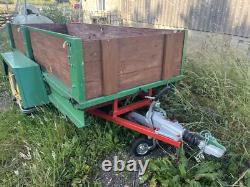 Twin axle box trailer used