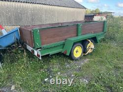 Twin axle box trailer used