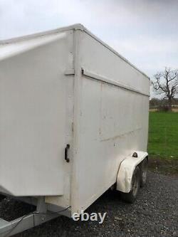 Twin axle box trailer used