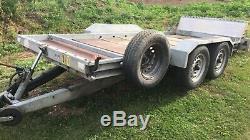Twin axle brian james tipping trailer