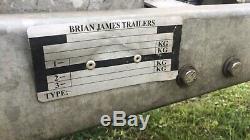 Twin axle brian james tipping trailer
