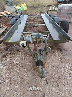 Twin axle car trailer 4.9m bed