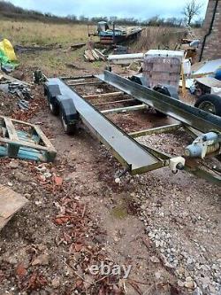 Twin axle car trailer 4.9m bed