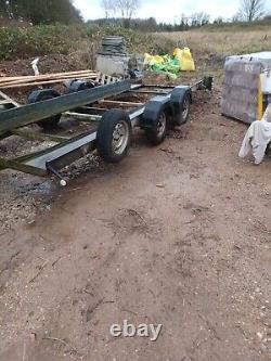 Twin axle car trailer 4.9m bed