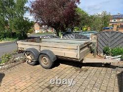 Twin axle car trailer, used, Branderup, Length 10ft, width 5 ft