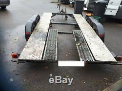 Twin axle car transporter trailer 12ft