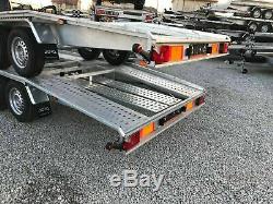 Twin axle car transporter trailer 4.5mX 2.1M 3000 kg DMC