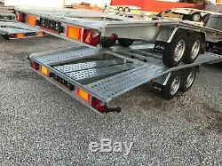 Twin axle car transporter trailer 4.5mX 2.1M 3000 kg DMC