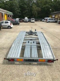 Twin axle car transporter trailer GREAT CONDITION 5m x 2.2m