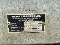 Twin axle flat trailer 3.5t Wessex Trailers