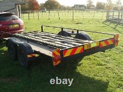 Twin axle trailer 12' x 6' bed. BIN price reduced by £80