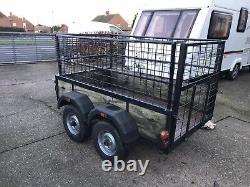 Twin axle trailer, Braked with drop down tailgate