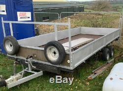 Twin axle transporter multipurpose Flatbed trailer