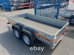 UNBRAKED Twin Axle Trailer Flat Bed 750kg 8.7 x 4.1ft 264cm x 125cm