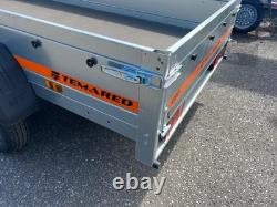 UNBRAKED Twin Axle Trailer Flat Bed 750kg 8.7 x 4.1ft 264cm x 125cm