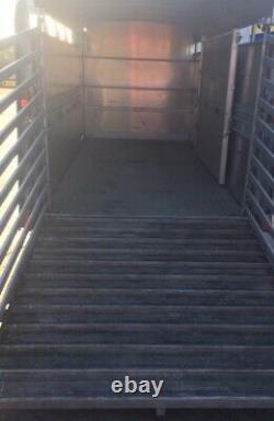 USED IFOR WILLIAMS 12ft x 5ft 10 TWIN AXLE 3500Kg CATTLE TRAILER, GATE +VAT