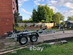 Unbraked twin axle boat trailer suitable for boat up to approx 6M