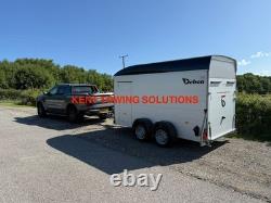 Used 2022 Debon C500XL 12ft Twin Axle Box Trailer + Door + Ali Sides NO VAT