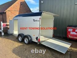 Used 2022 Debon C700 12ft Twin Axle Box Trailer Ramp + Door + Ali Sides INC VAT